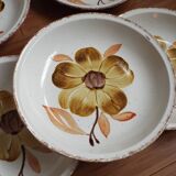 8 assiettes creuses Gien Izalco