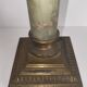 Napoleon III column candlestick in onyx and gilded bronze