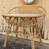 Anne bamboo dressing table vintage, 1960s