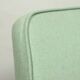 Vintage armchair in natural wool, Le vertu menthe, by Chierowski