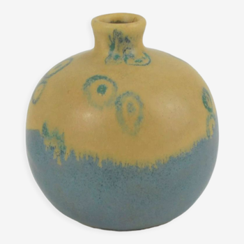 Sandstone ball vase by Louis Lourioux