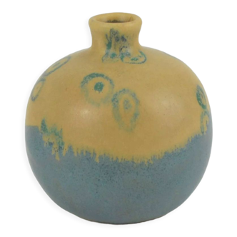 Sandstone ball vase by Louis Lourioux