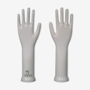Pair of porcelain hands, West Germany 60s
