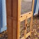 Old Art Deco radio cabinet in Burmese teak