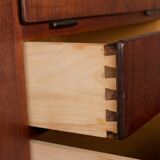 Danish Teak Highboard by Kurt Ostervig for Randers Mobelfabrik 1960.