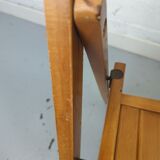 Paire de chaises pliantes en hêtre