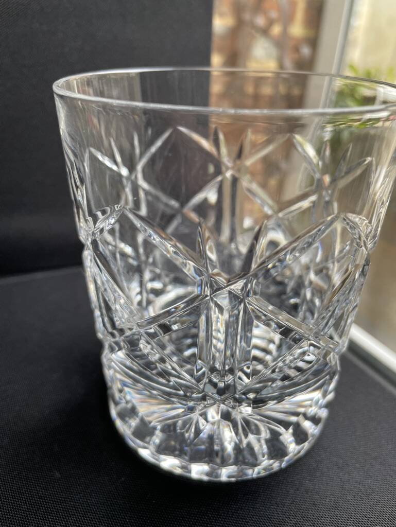 5 Whiskey glasses – Cut crystal