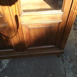 Solid walnut bookcase late 19th early 20th