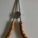 1960 dlg Adnet steel and bamboo ice tongs