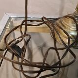 Lamp 1900 adjustable brass tulip paste glass