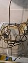 Lamp 1900 adjustable brass tulip paste glass
