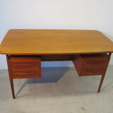 Scandinavian teak desk by Gunnar Nielsen Tibergaard, Denmark