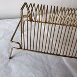 Brass vintage vinyl rack