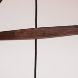 Triple Danish pendant light in metal and Rosewood, Orient model, Jo Hammerborg for Fog & Morup.