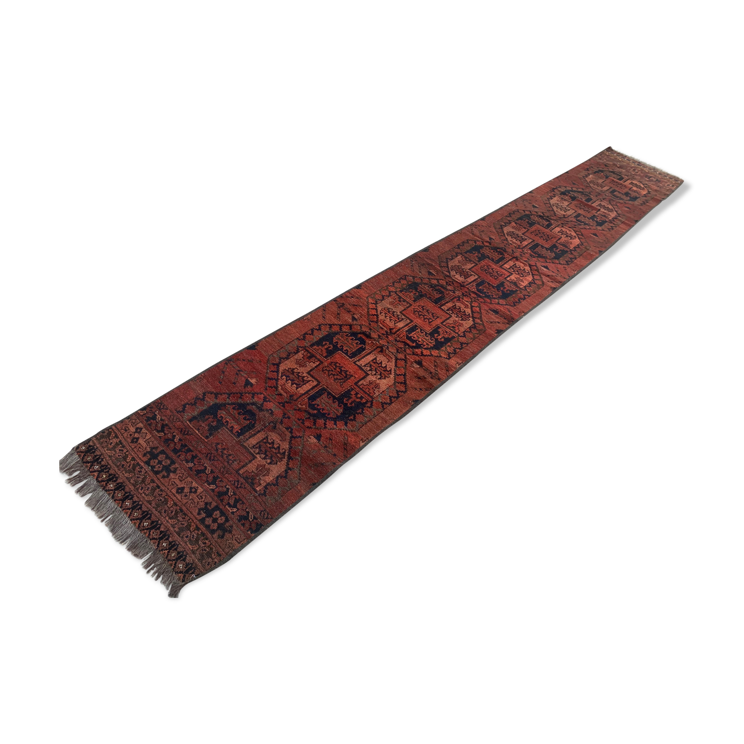 Turkmen Ersari runner 425x65 cm veg dye wool