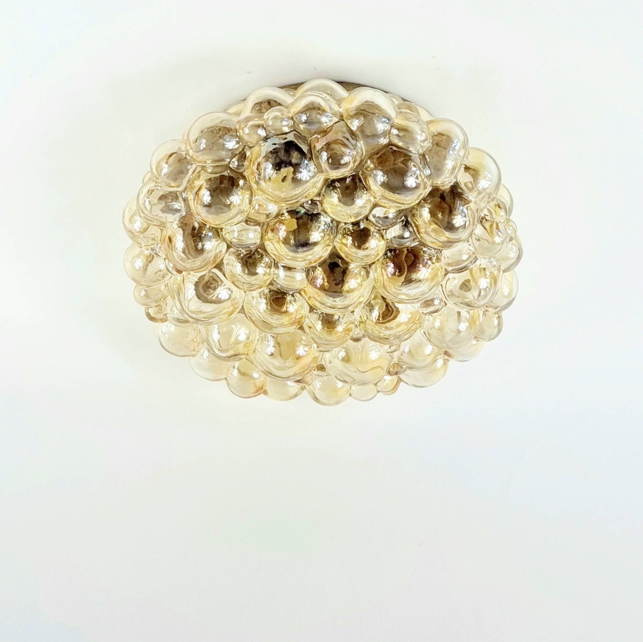 Large Mid-Century Modern Bubble Glass Ceiling Light by Helena Tynell, 1960s