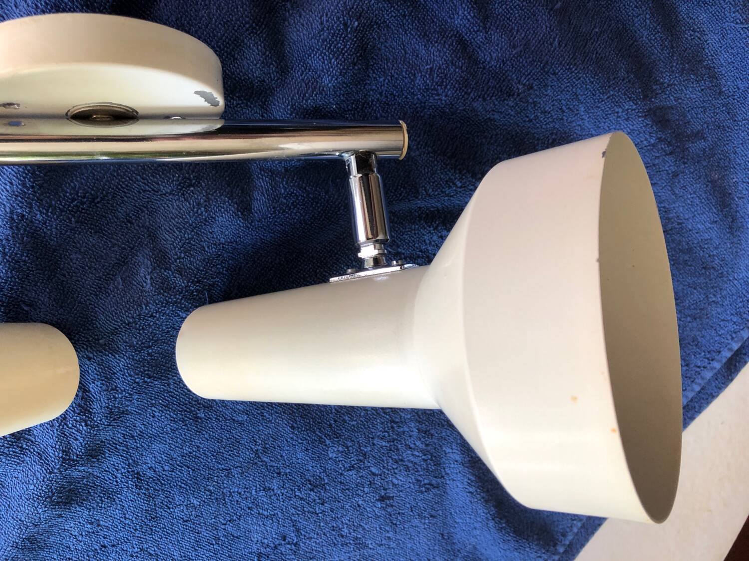 Metal wall lights, 1970.