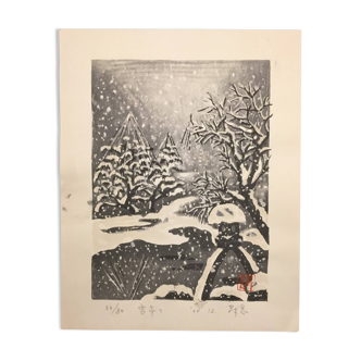 Japanese print - Original woodcut