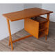 Bureau vintage asymétrique en bois 1960