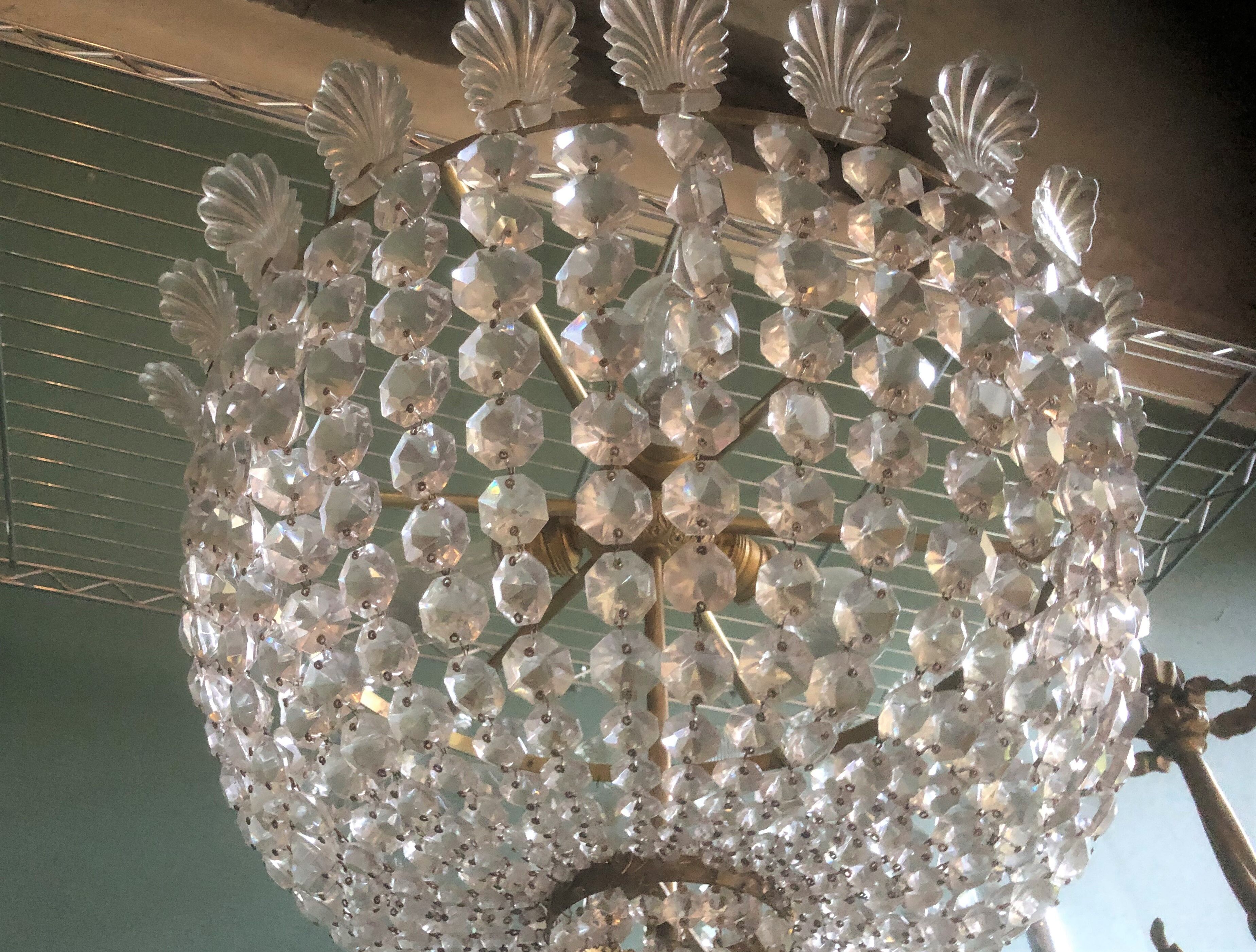 Former grand lustre dome stamped plaster