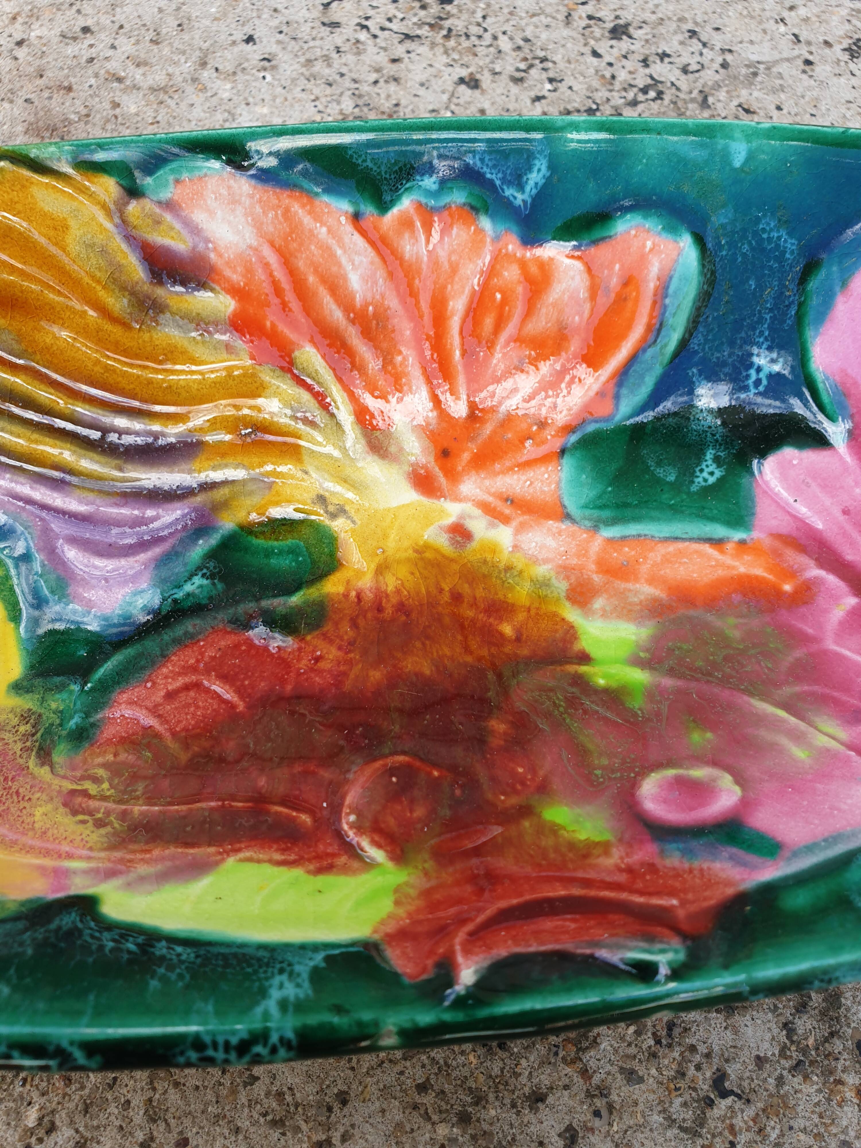 Ceramic dish Vallauris 1960s, fish