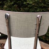 Formica table set with extensions + 4 Plastilux chairs