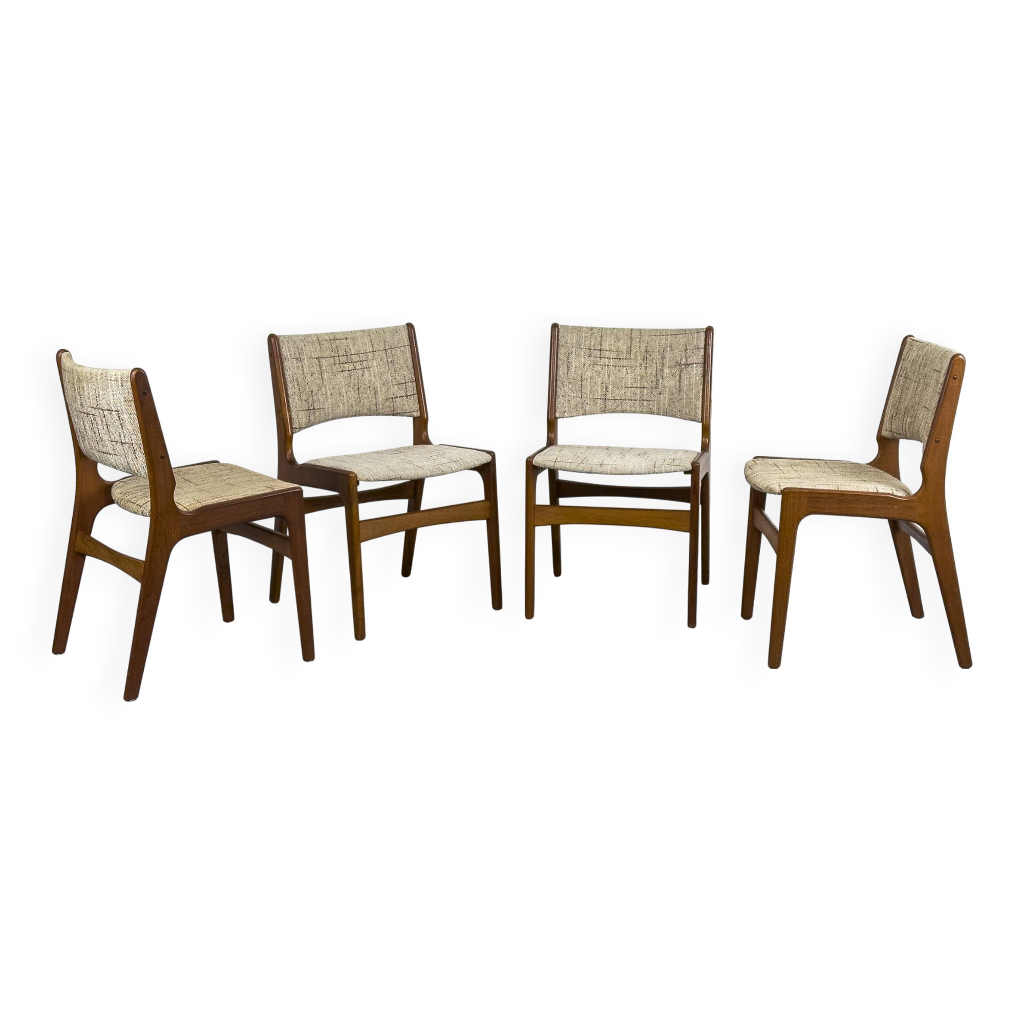 TEAK DINING CHAIRS BY ERIK BUCH FOR ANDERSTRUP MØBELFABRIK, 1960S, SET OF 4