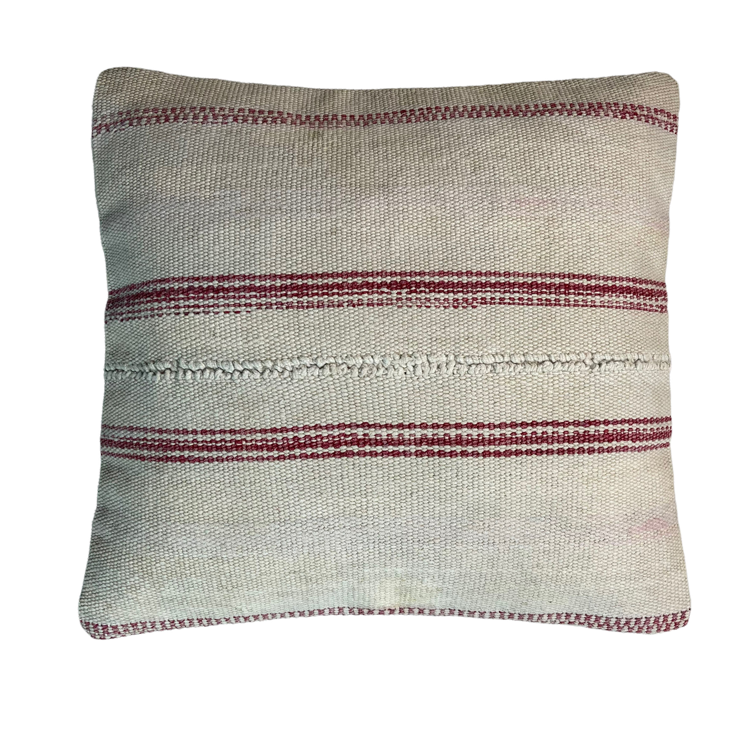 Vintage turkish kilim cushion cover, 40 x 40 cm