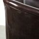 Set of two cowhide club armchairs in good condition with a English design