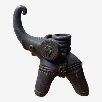 Elephant ceramic candle holder