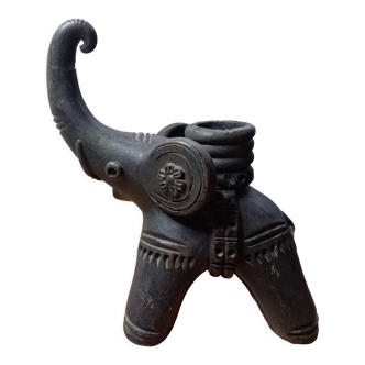 Elephant ceramic candle holder