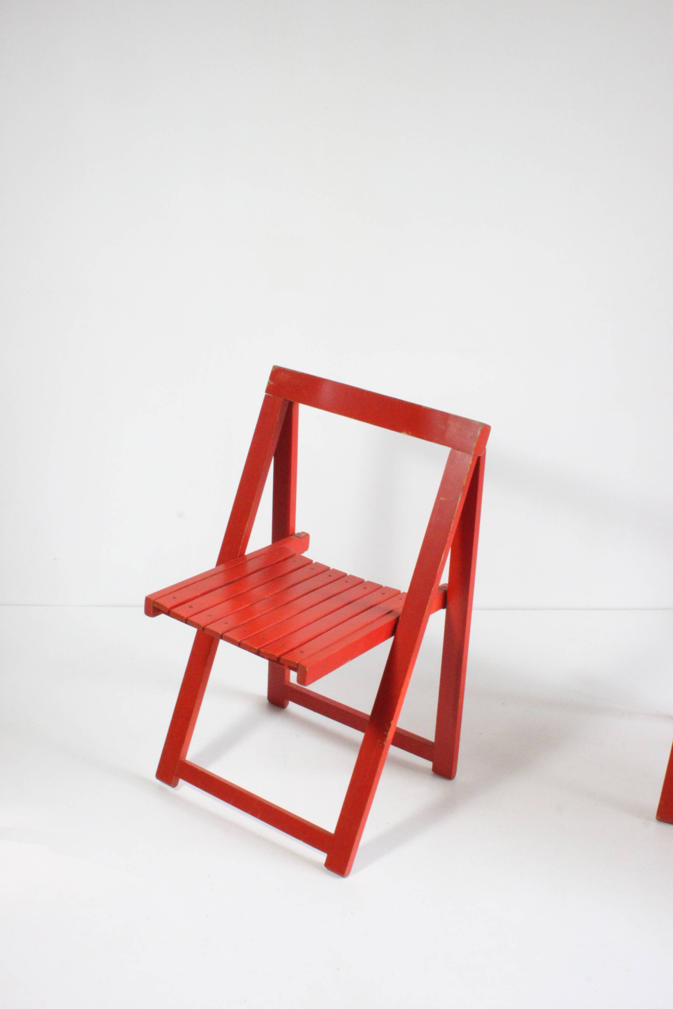 Vintage wooden folding chairs 1960s