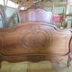 Walnut bed frame - Louis Philippe style