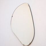 Vintage organic mirror, kidney shaped, Belgium 1950s