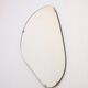 Vintage organic mirror, kidney shaped, Belgium 1950s