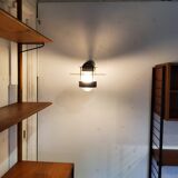 Metal and glass wall lamp by Jens Møller-Jensen for Louis Poulsen