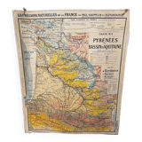 Map Pyrenees Aquitaine Basin
