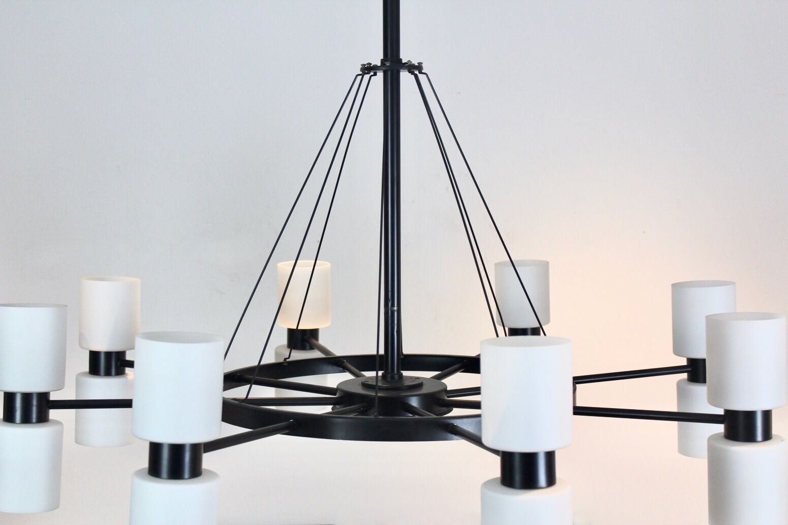 Zonnewende sixteen light chandelier by JW Bosman for Raak Amsterdam 1965