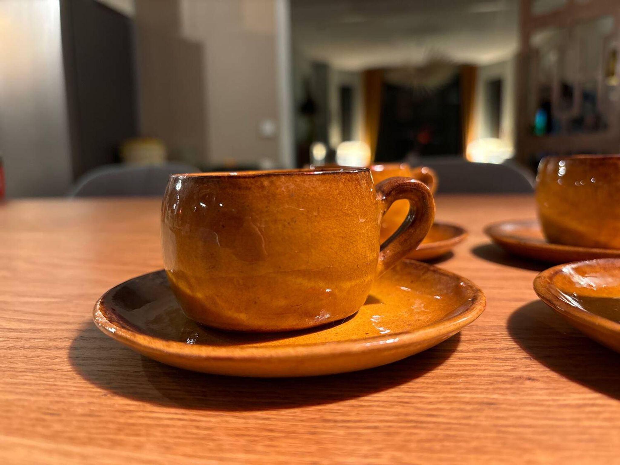Set of 4 Anduze pottery cups