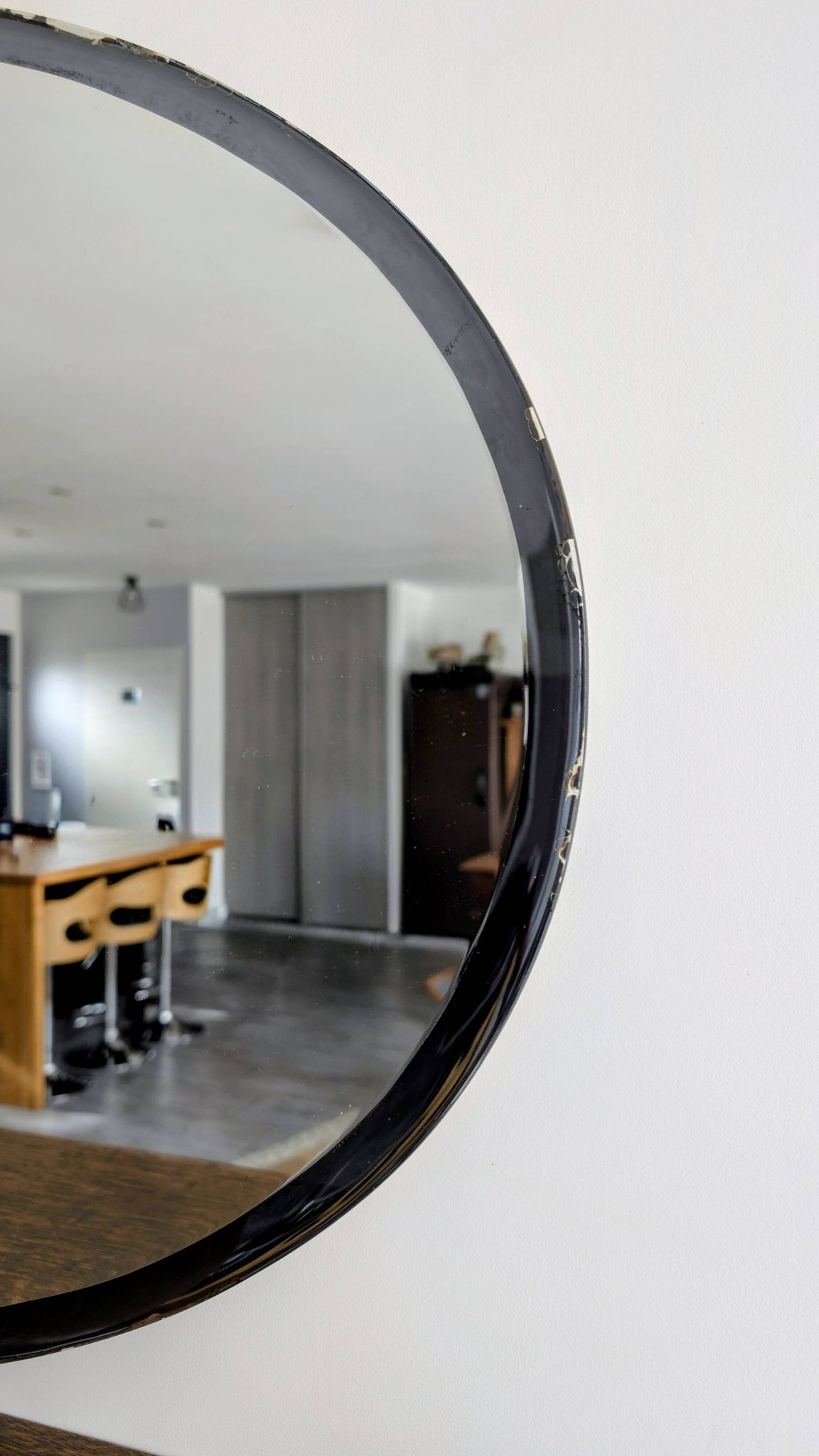 Vintage wall mirror by Metalvetro for Galvorame – Italy 1966 – 89x59cm