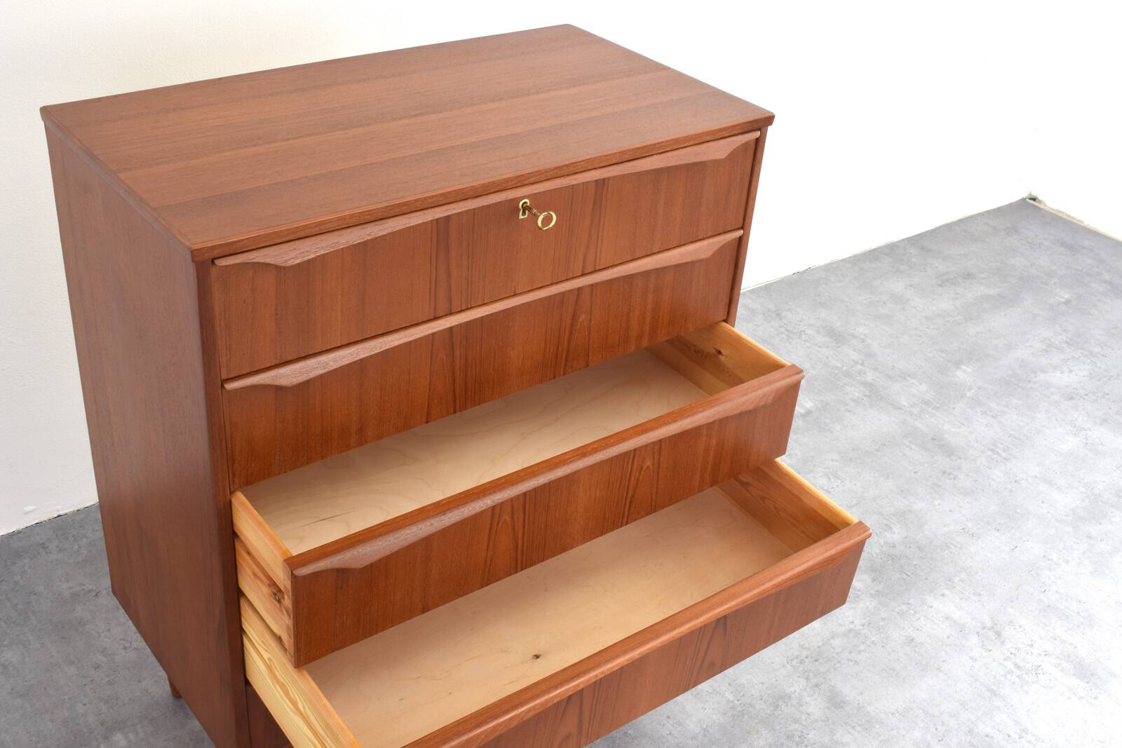 Mid-Century Danish Teak Chest of Drawers, 1960s.