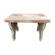 Antique bench stool in solid wood