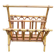 Vintage magazine rack in rattan and bamboo
