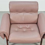 Vintage Teak Leather Armchair from Coja, Netherlands, 1960s