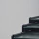 Set of nesting tables in black stained wood and glass top, 1960s