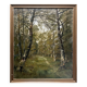 HST painting "Forest landscape" 19th century Barbizon signed