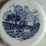 6 dessert plates Moulin des loups Amage