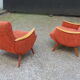 Chair 50s vintage Red