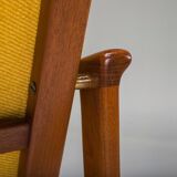 Chaise longue danoise du milieu du siècle en teck attribuée à Ib Kofod-Larsen, années 1960