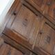 Antique french oak apothecary / filing cabinet folding doors, late 19th century
